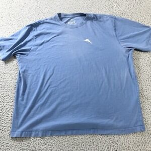 Tommy Bahama Shirt Mens 2XL‎ Blue Relax Graphic Tee Repeat Thirst Down Football